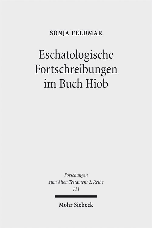 Produktbild: Eschatologische Fortschreibungen im Buch Hiob