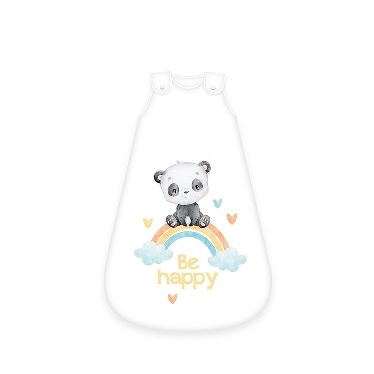 Produktbild: Herding 3385235231 - babybest&reg; Babyschlafsack, Regenbogen Panda, Baumwolle, 90x45cm