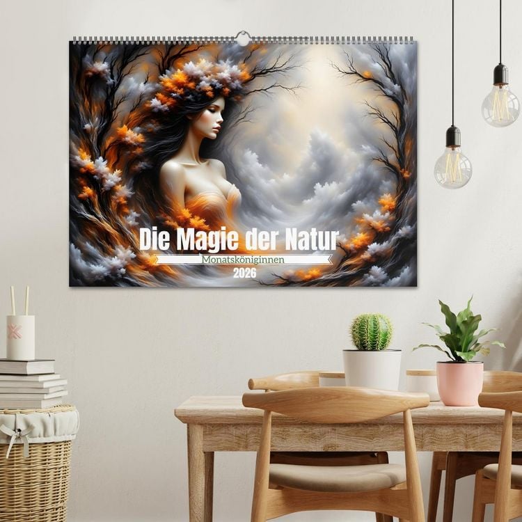 Produktbild: Die Magie der Natur Monatsk&ouml;niginnen (Wandkalender 2026 DIN A2 quer), CALVENDO Monatskalender