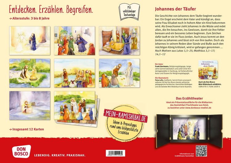 Produktbild: Die Geschichte von Johannes dem T&auml;ufer. Kamishibai Bildkartenset.