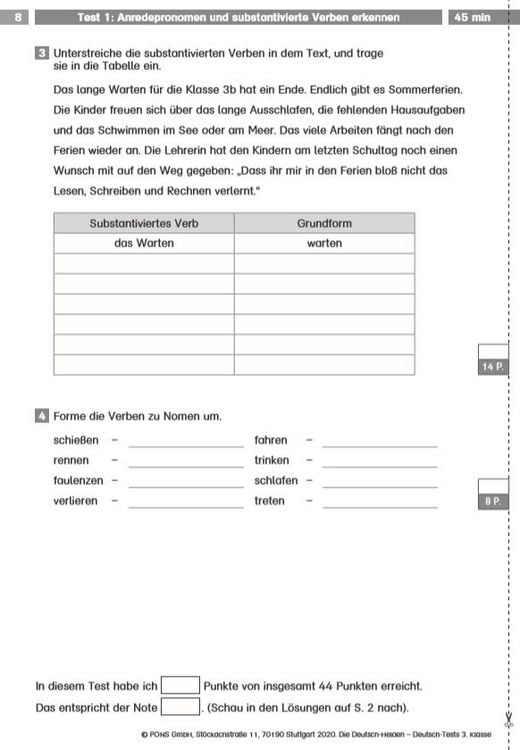 Produktbild: Deutsch-Tests 3. Klasse