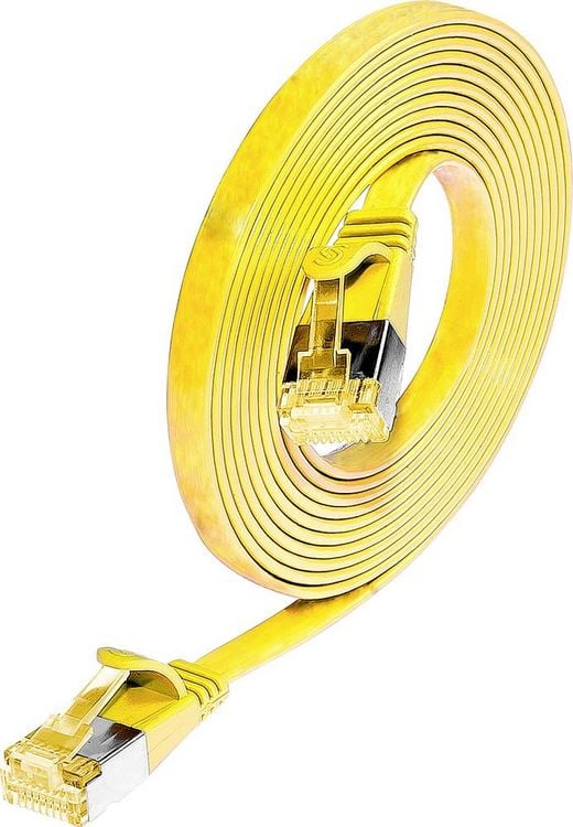 Produktbild: Wirewin 9120042366825 RJ45 Patchkabel CAT 6a U/FTP 0.50m Gelb 1St.