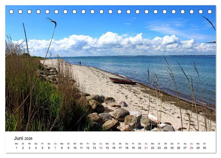Produktbild: Ostseek&uuml;ste 2026 (Tischkalender 2026 DIN A5 quer), CALVENDO Monatskalender