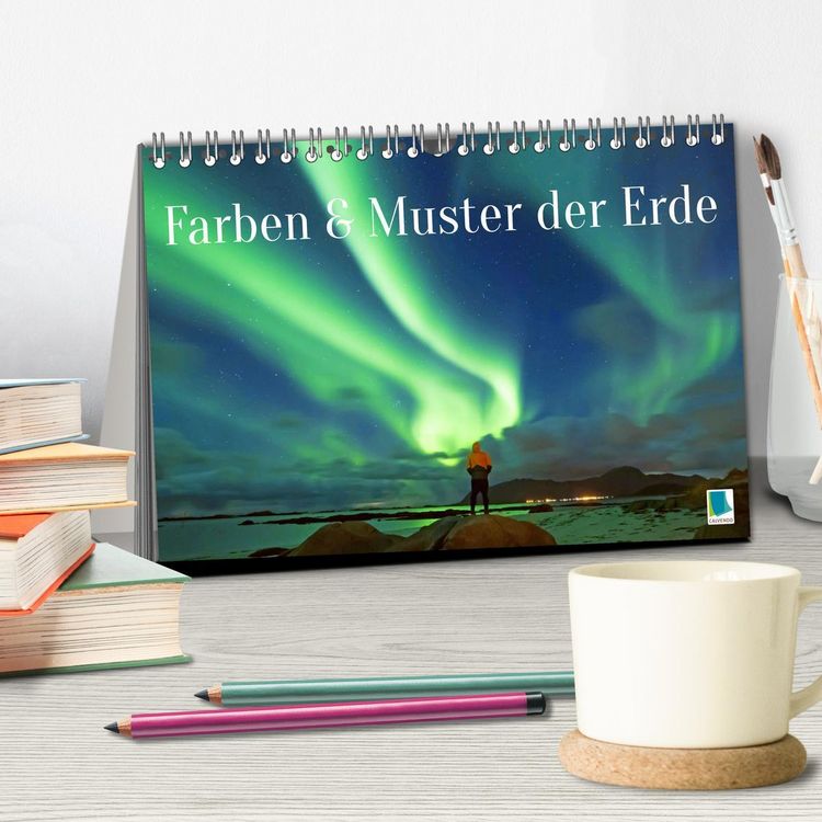Produktbild: Farben und Muster der Erde (Tischkalender 2026 DIN A5 quer), CALVENDO Monatskalender