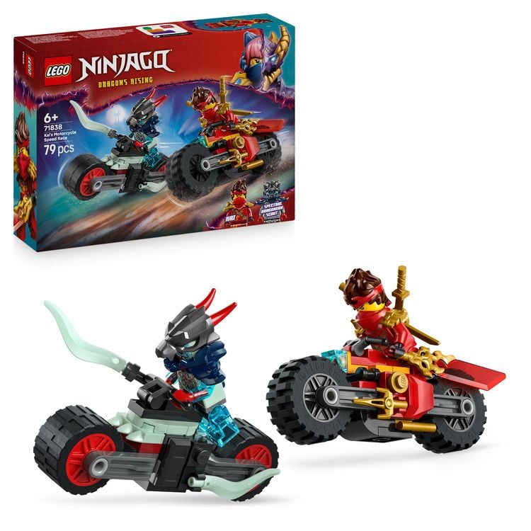 Bild vom Artikel LEGO NINJAGO Kais Motorradrennen - Set mit Ninja-Bikes - 71838 vom Autor 