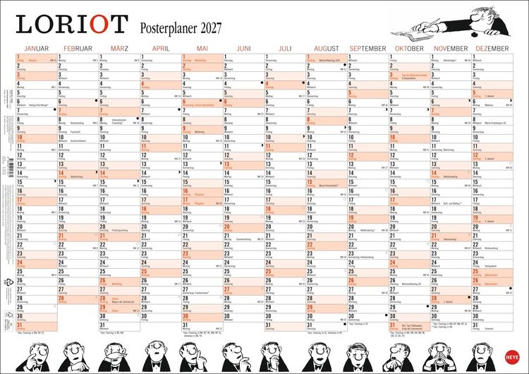 Produktbild: Loriot Posterplaner 2027