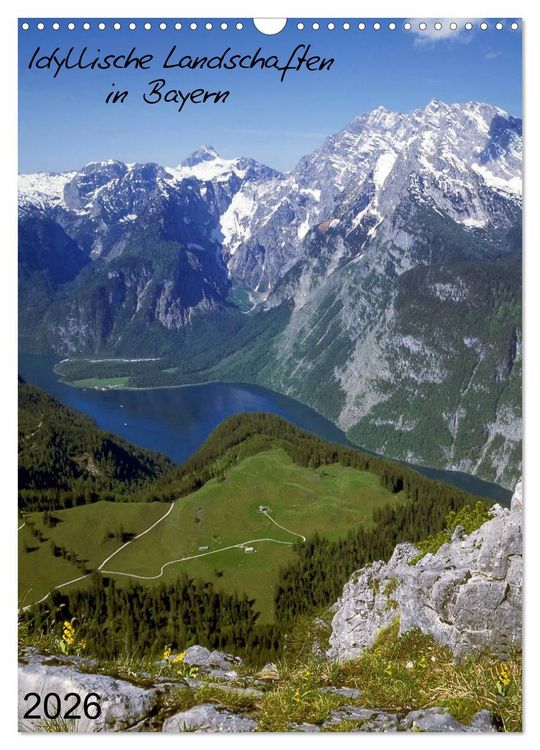 Produktbild: Idyllische Landschaften in Bayern (Wandkalender 2026 DIN A3 hoch), CALVENDO Monatskalender