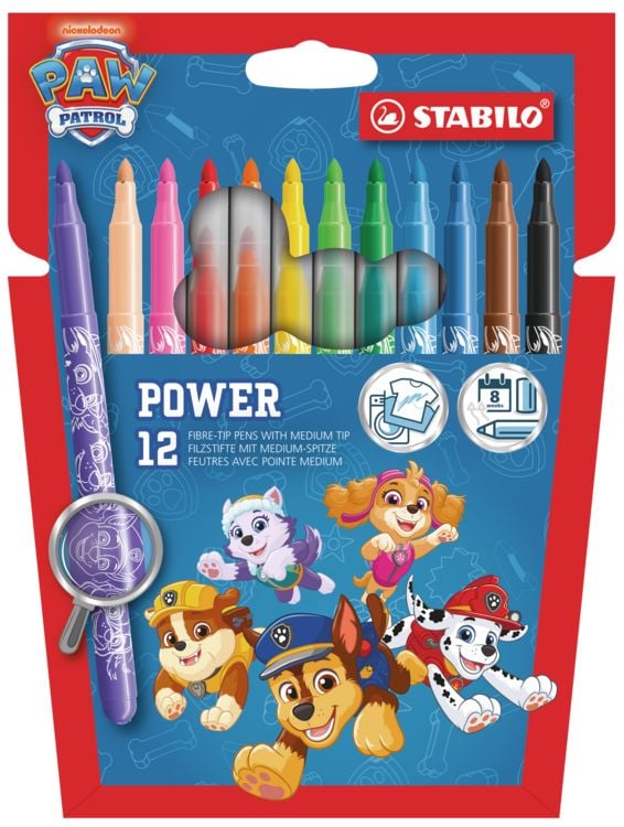 Produktbild: Fasermaler Power PawPatrol 12S