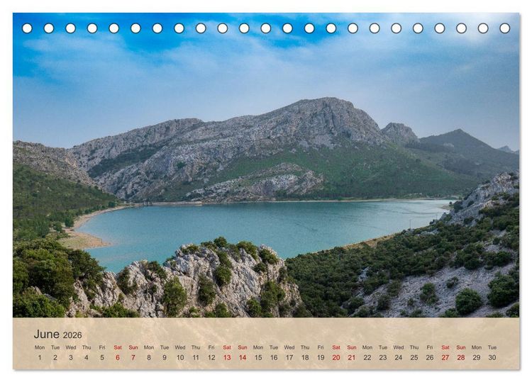 Produktbild: Mallorca - Pearl of the Mediterranean Sea (Desk Calendar 2026 DIN A5 landscape), CALVENDO 12 Month DeskCalendar