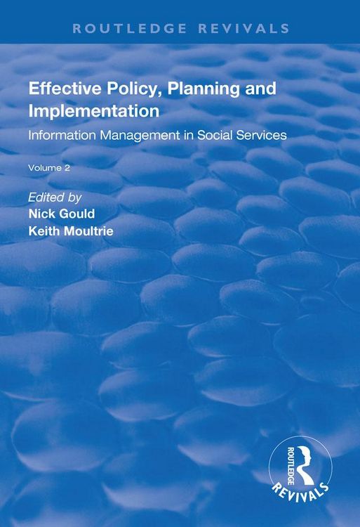 Produktbild: Effective Policy, Planning and Implementation