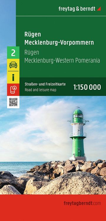 Produktbild: freytag & berndt Stra&szlig;enkarte R&uuml;gen - Mecklenburg-Vorpommern 1:150.000