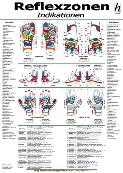 Produktbild: Reflexzonen-Therapie Poster - Indikationen DIN A2