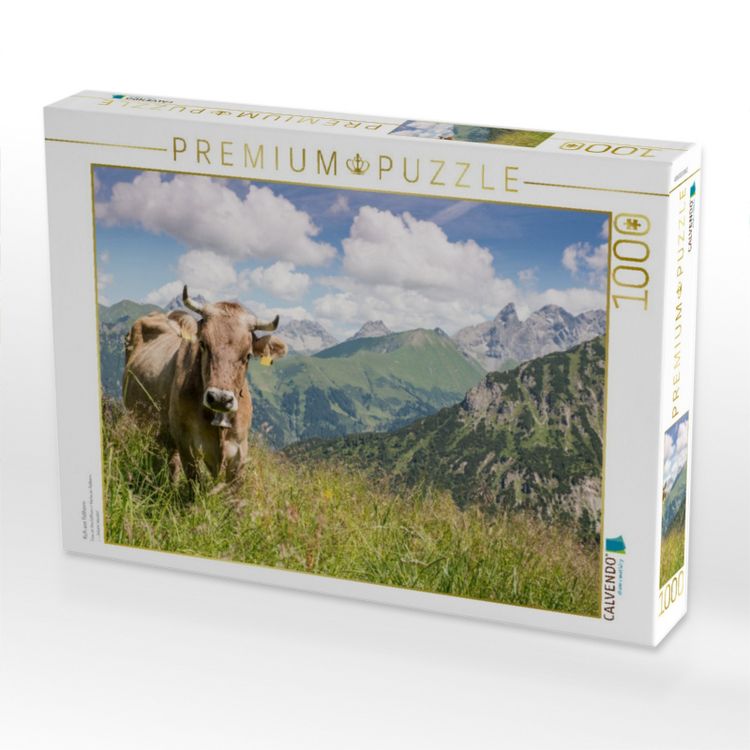 Produktbild: CALVENDO Puzzle Kuh am Fellhorn | 1000 Teile Lege-Gr&ouml;&szlig;e 64x48cm Foto-Puzzle f&uuml;r gl&uuml;ckliche Stunden