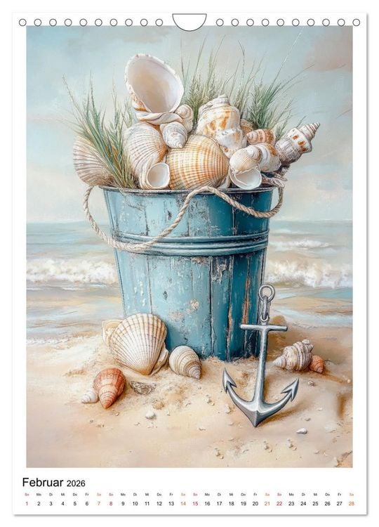 Produktbild: Maritimes Vergn&uuml;gen am Strand (Wandkalender 2026 DIN A4 hoch), CALVENDO Monatskalender