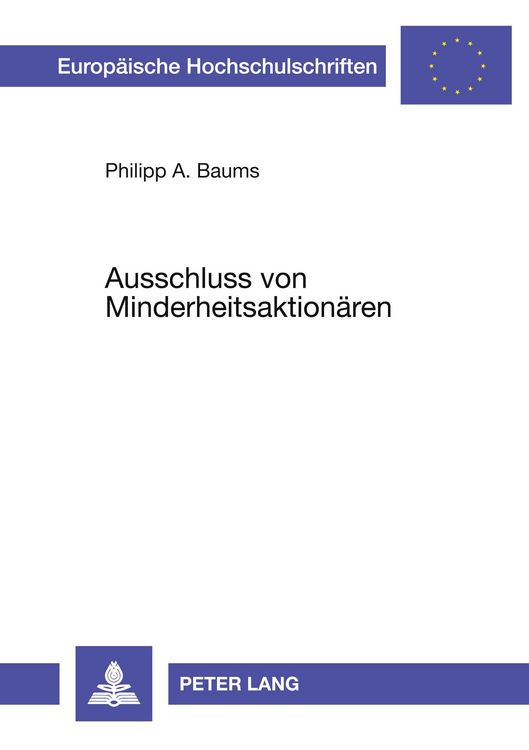 Produktbild: Ausschluss von Minderheitsaktion&auml;ren