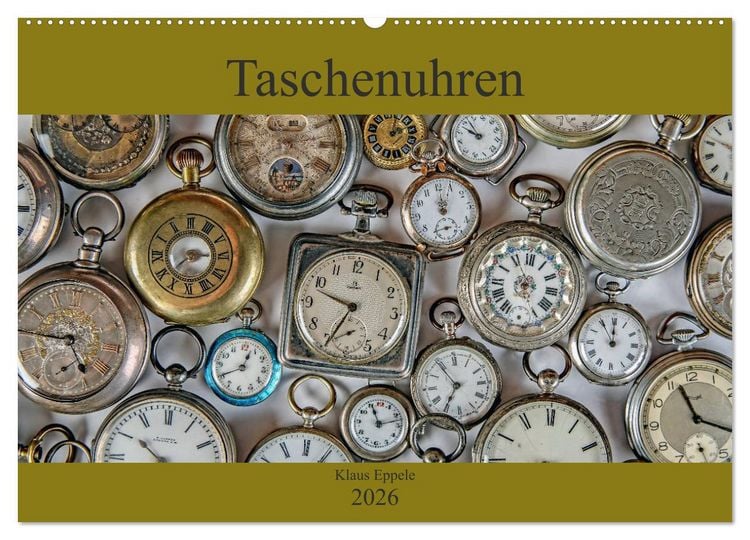 Produktbild: Taschenuhren (Wandkalender 2026 DIN A2 quer), CALVENDO Monatskalender