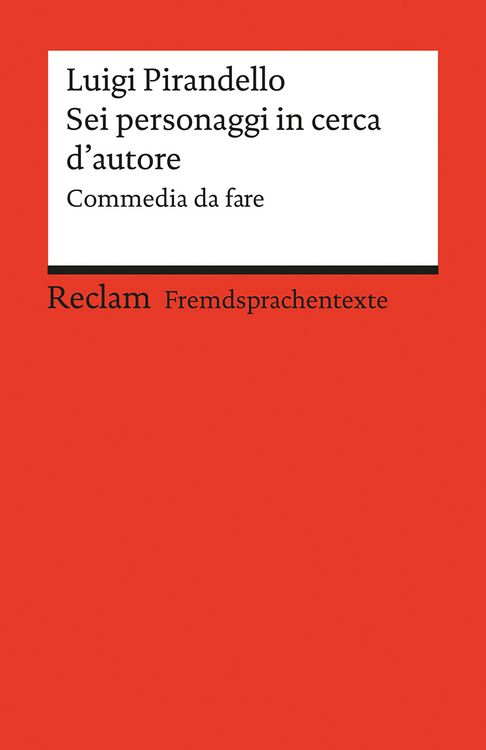 Produktbild: Sei personaggi in cerca d'autore