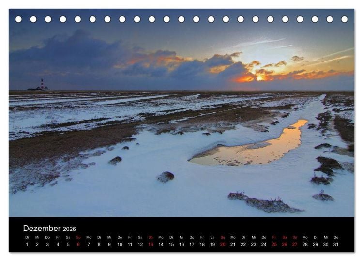 Produktbild: St. Peter-Ording (Tischkalender 2026 DIN A5 quer), CALVENDO Monatskalender