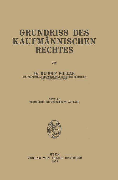 Produktbild: Grundriss des Kaufm&auml;nnischen Rechtes