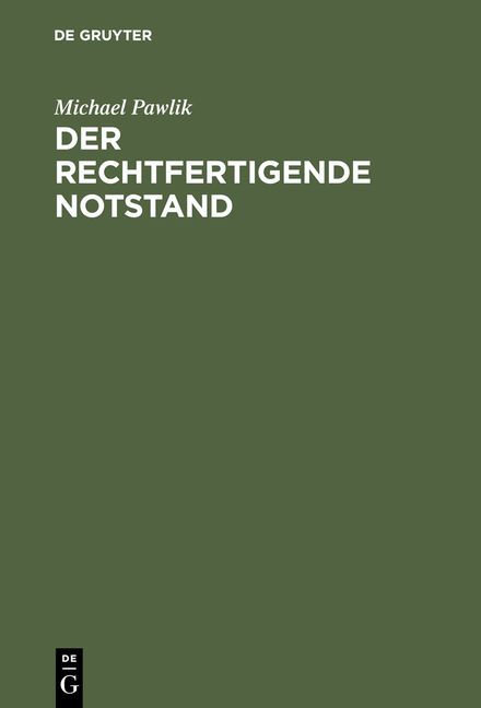 Produktbild: Der rechtfertigende Notstand