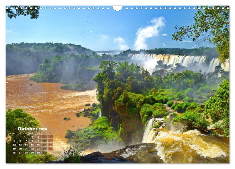 Produktbild: Argentinien. Die Iguaz&uacute;-Wasserf&auml;lle (Wandkalender 2026 DIN A3 quer), CALVENDO Monatskalender