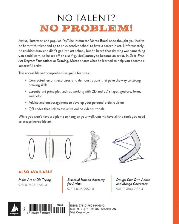 Produktbild: Debt-Free Art Degree: Foundations in Drawing