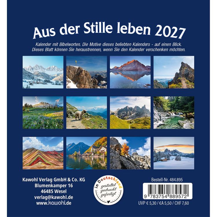 Produktbild: Aus der Stille leben 2027