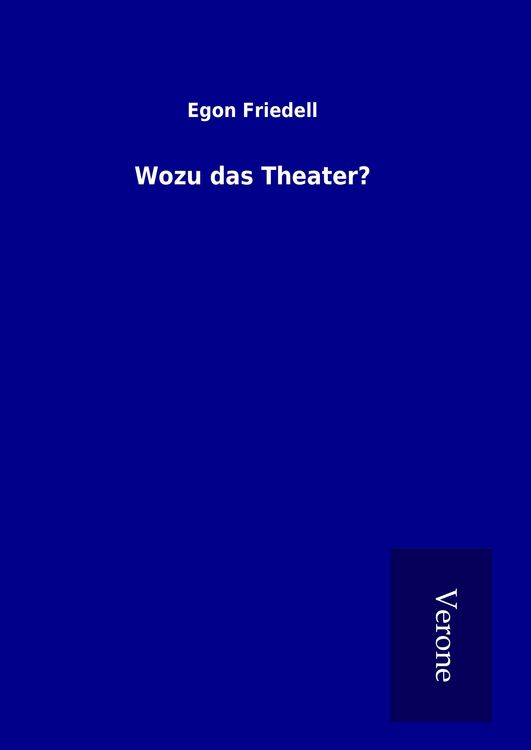 Produktbild: Wozu das Theater?