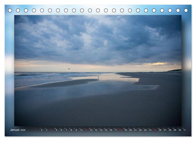Produktbild: Baltrum - Ein Tag am Strand (Tischkalender 2026 DIN A5 quer), CALVENDO Monatskalender