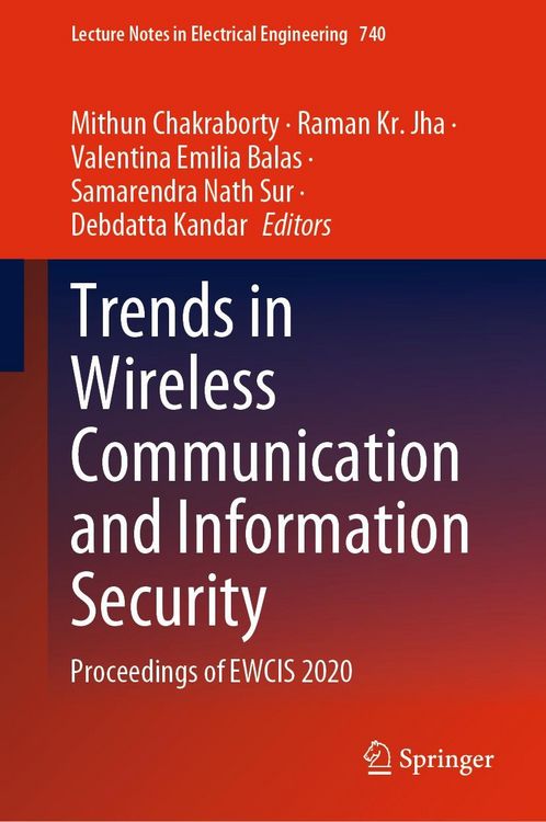 Produktbild: Trends in Wireless Communication and Information Security