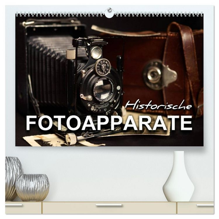 Produktbild: Historische Fotoapparate (hochwertiger Premium Wandkalender 2026 DIN A2 quer), Kunstdruck in Hochglanz