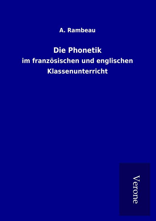 Produktbild: Die Phonetik