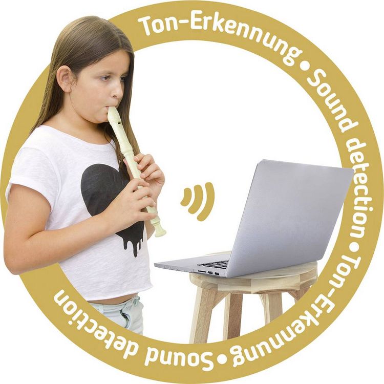 Produktbild: Flute Master (App) mit Blockfl&ouml;te aus Holz-Kunststoff (deutsche Griffweise)