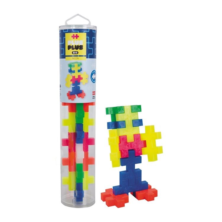 Produktbild: PLUS PLUS - 15 Kreativ Bausteine BIG Neon