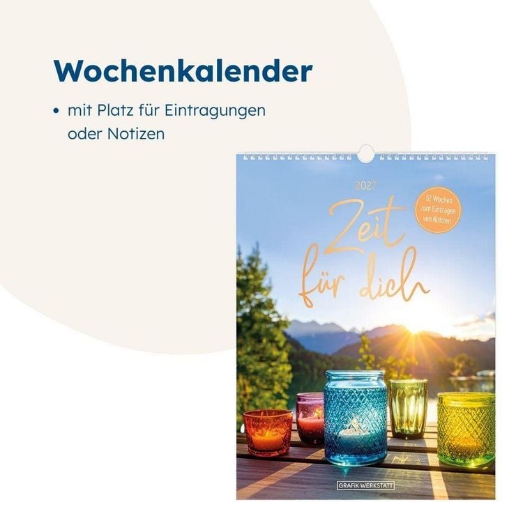 Produktbild: Wochenkalender klein 2027 Zeit f&uuml;r dich