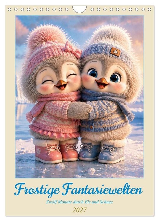 Produktbild: Frostige Fantasiewelten (Wandkalender 2027 DIN A4 hoch), CALVENDO Monatskalender