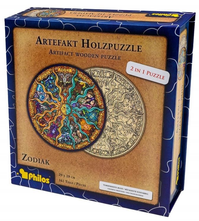 Artefakt Holzpuzzle 2 in 1 Zodiak, 161 Teile, in magnetischer