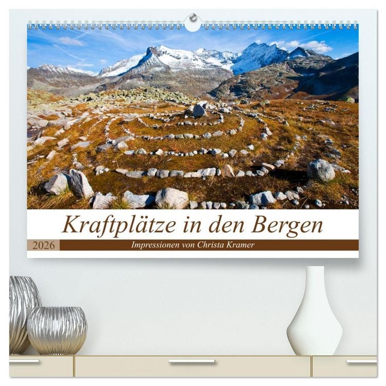 Produktbild: Kraftpl&auml;tze in den Bergen (hochwertiger Premium Wandkalender 2026 DIN A2 quer), Kunstdruck in Hochglanz