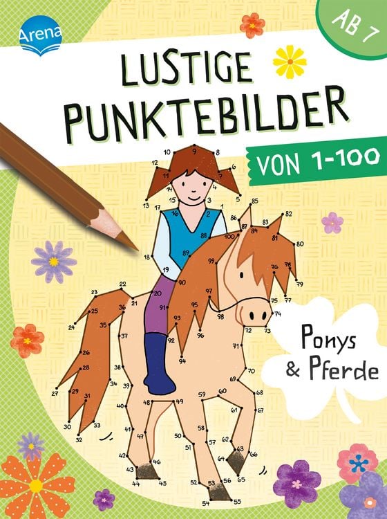 Produktbild: Lustige Punktebilder von 1 bis 100. Ponys und Pferde