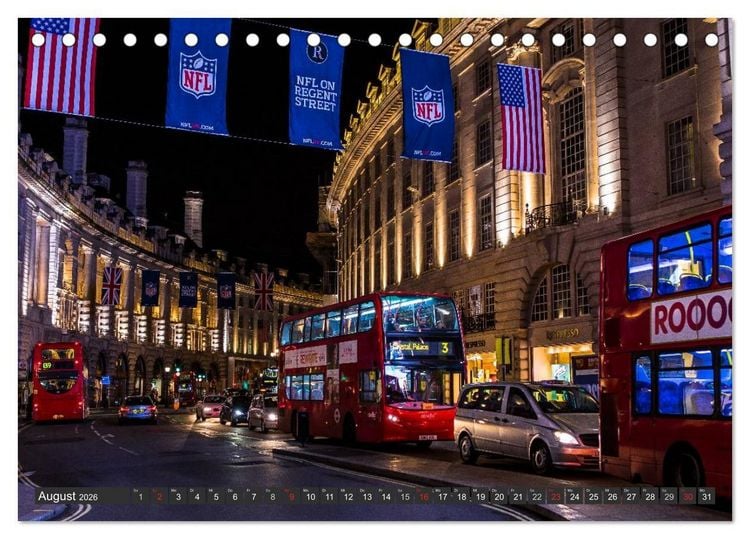 Produktbild: London Light (Tischkalender 2026 DIN A5 quer), CALVENDO Monatskalender