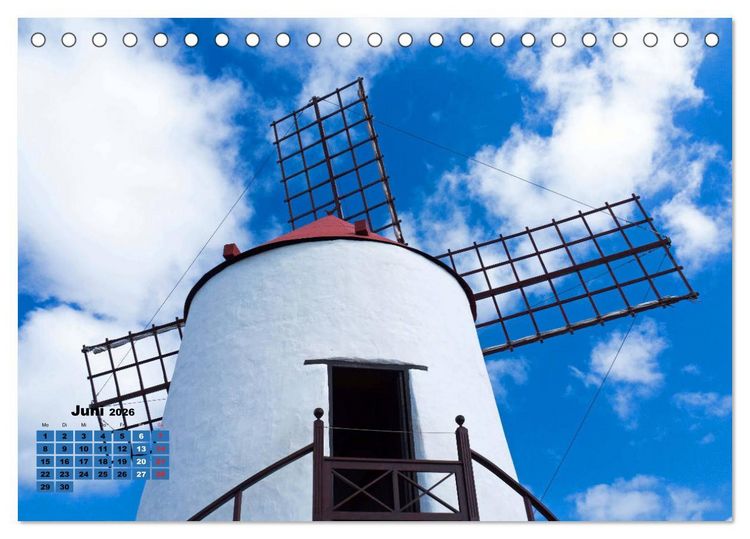 Produktbild: Lanzarote - Land der schwarzen Erde (Tischkalender 2026 DIN A5 quer), CALVENDO Monatskalender