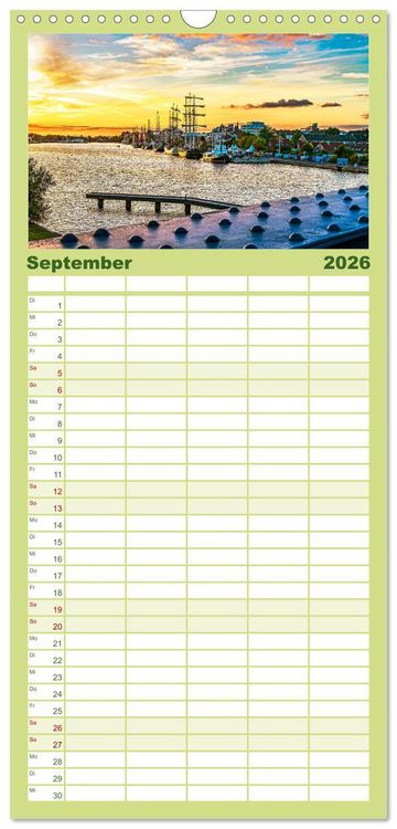Produktbild: Familienplaner 2026 - Wilhelmshaven - Bezaubernde Momente mit 5 Spalten (Wandkalender, 21 x 45 cm) CALVENDO