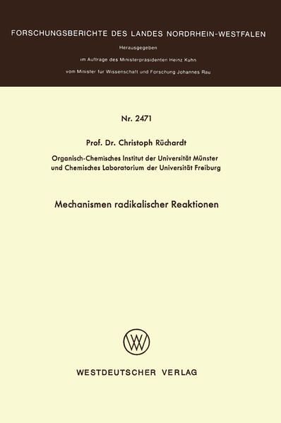 Produktbild: Mechanismen radikaler Reaktionen