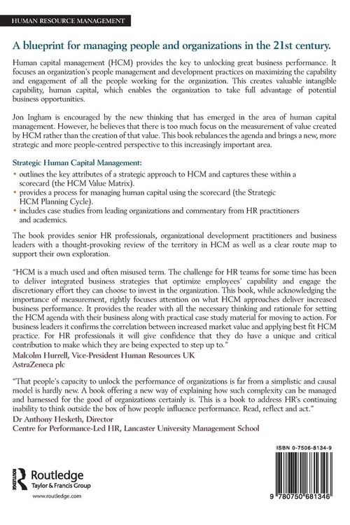 Produktbild: Strategic Human Capital Management