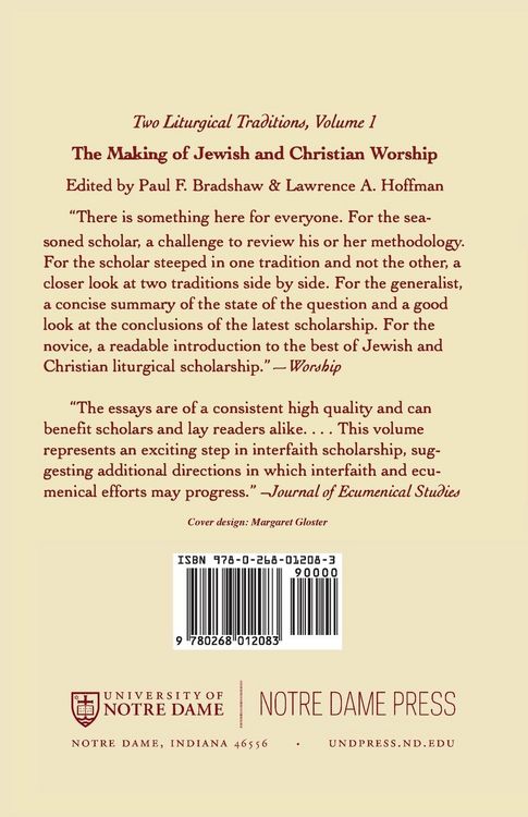 Produktbild: The Making of Jewish and Christian Worship
