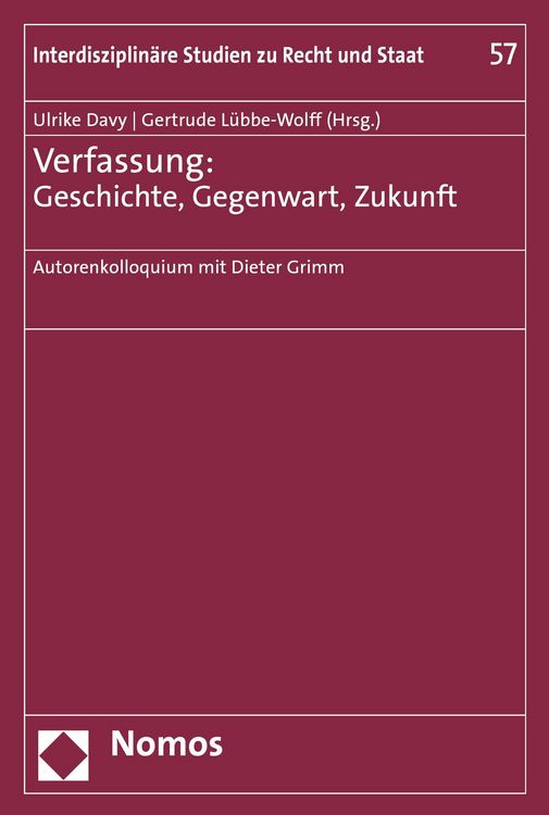 Produktbild: Verfassung: Geschichte, Gegenwart, Zukunft