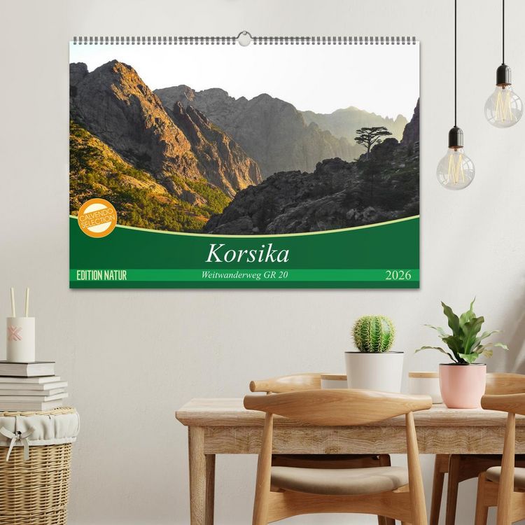 Produktbild: Korsika - Weitwanderweg GR 20 (Wandkalender 2026 DIN A2 quer), CALVENDO Monatskalender
