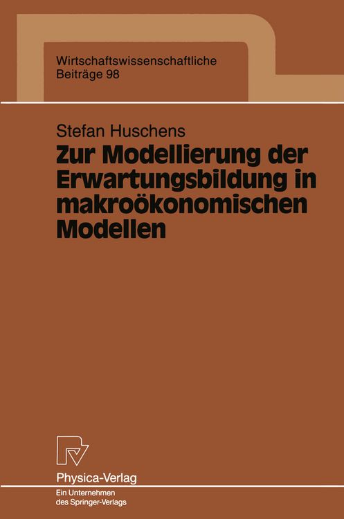 Produktbild: Zur Modellierung der Erwartungsbildung in makro&ouml;konomischen Modellen