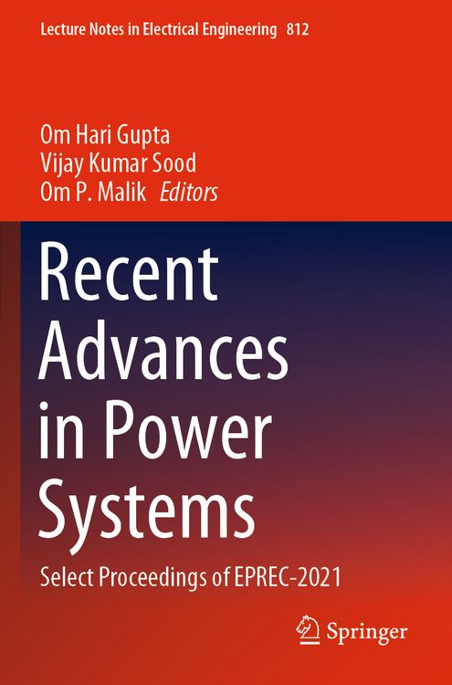 Produktbild: Recent Advances in Power Systems