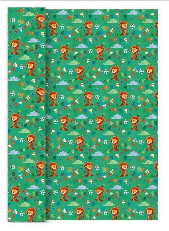 Produktbild: 3 Meter Rolle - Happy Birthday Lion